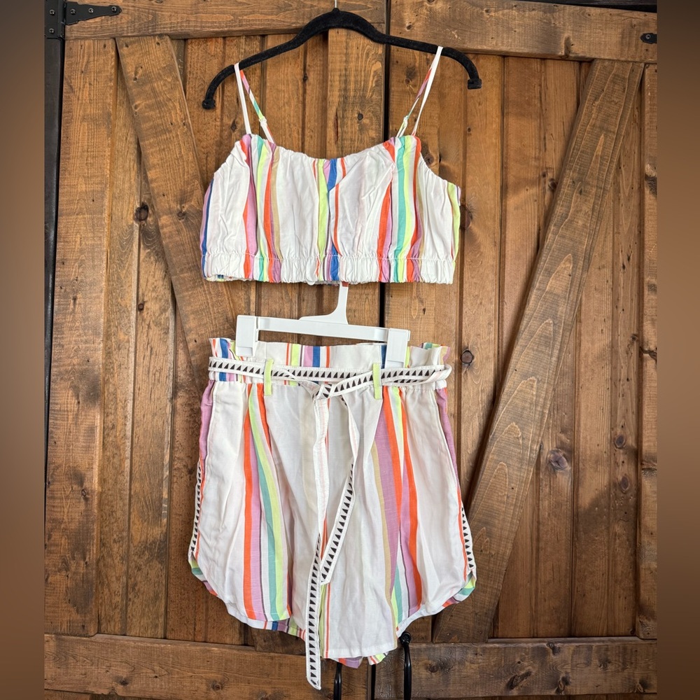 H&M LemLem Colorful Striped Two-Piece Set